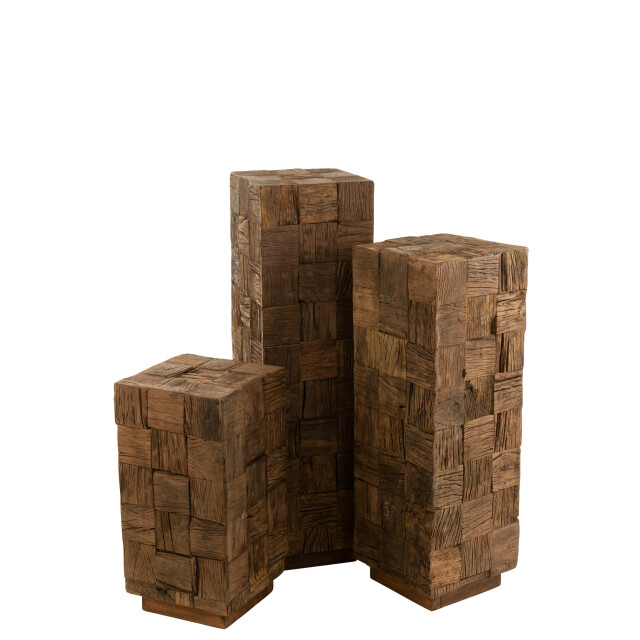 J-Line sokkel hout large 30x30x105cm 3009224 large