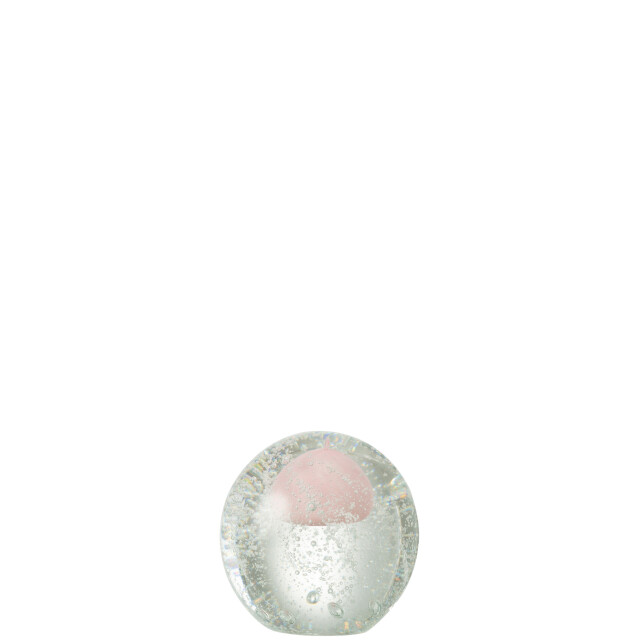 J-Line presse papier bubbel glas medium 11x10.5x10.5cm 3007872 large