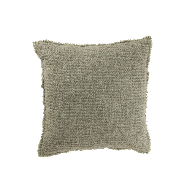 J-Line kussen gerafelde randen katoen/polyester 50x50x12cm 3002524 large