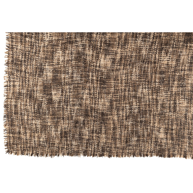 J-Line plaid tweed acryl/katoen /beige 180x130x1cm 3065692 large