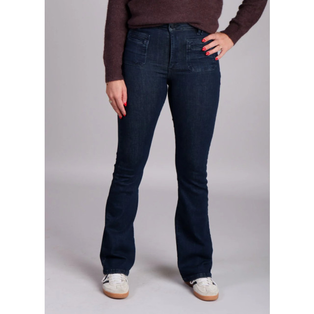 Homage to Denim Donker flared jeans zakken jane  large