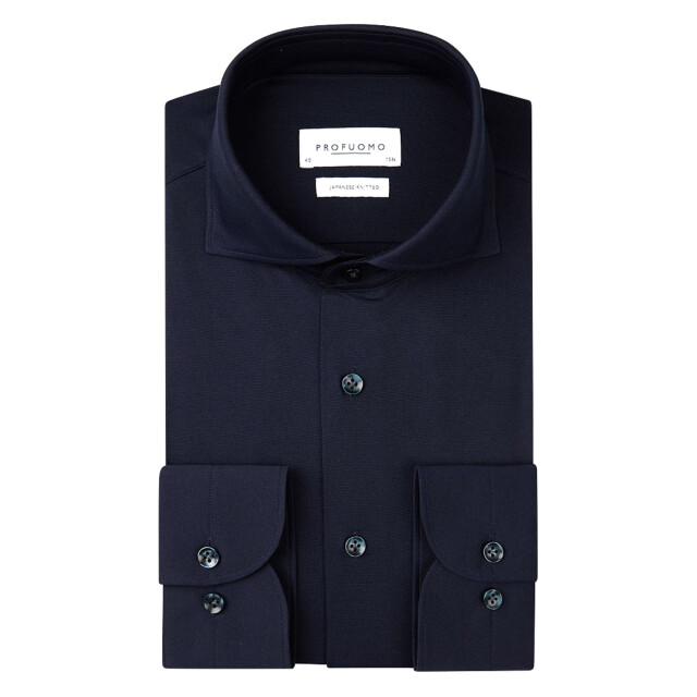 Profuomo Japanese knitted overhemd met lange mouwen 097406-001-40 large