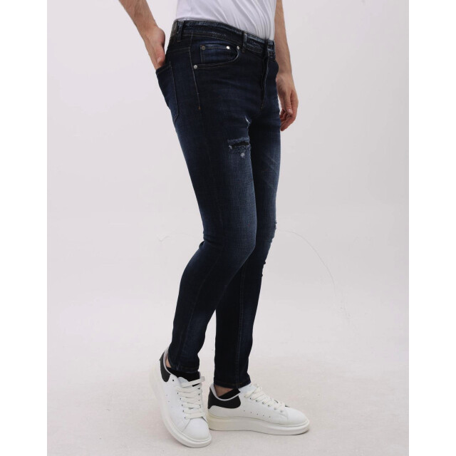 Mario Morato Jeans slim fit stretch met scheuren mm MM-S-1979/101 large