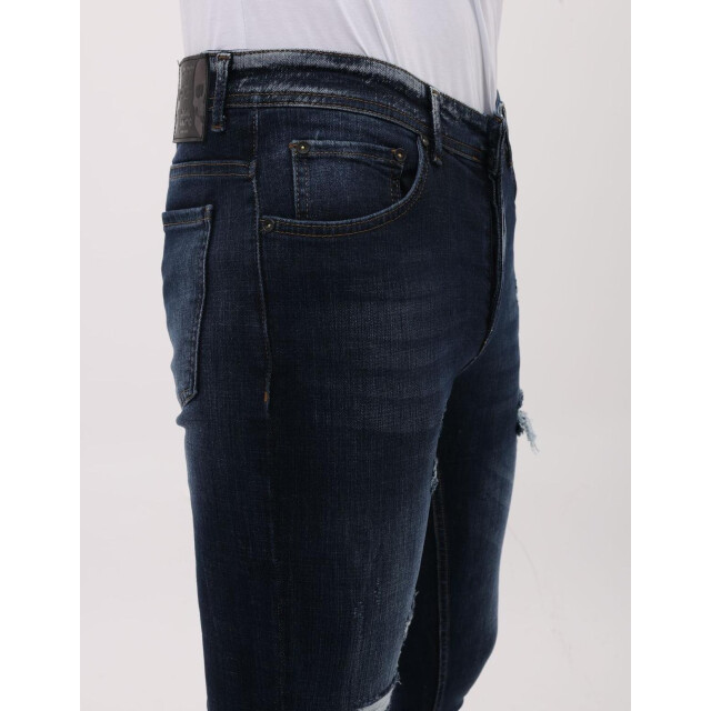 Mario Morato Stretch jeans slim fit met scheuren mm MM-S-1979/112 large