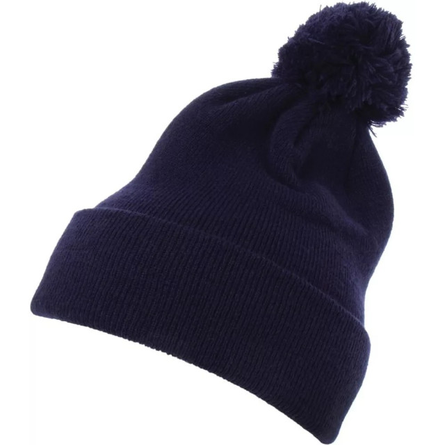 Flexfit Klassiekers pom pom gebreide muts met manchet UTTN851_navy large