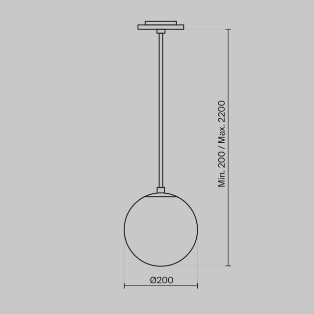 Technical Maytoni hanglamp luna en wit Ø20 2984856 large