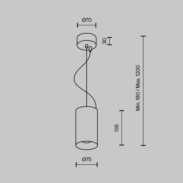 Technical Maytoni hanglamp efir - Ø7,5 3014625 large