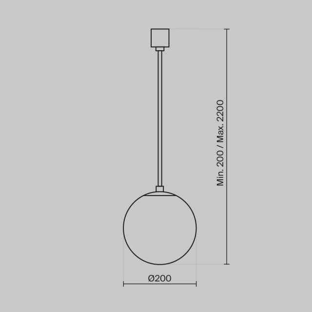 Technical Maytoni hanglamp luna en wit Ø20 3014642 large