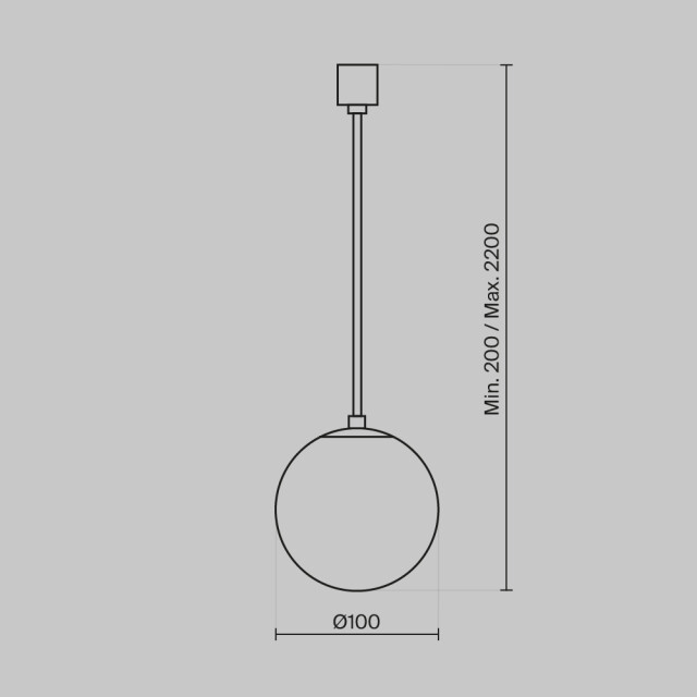 Technical Maytoni hanglamp luna en wit Ø10 3014644 large