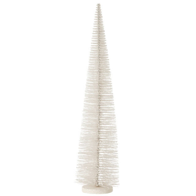 J-Line kerstboom decoratief glitter plastiek large 15x15x61cm 3009839 large