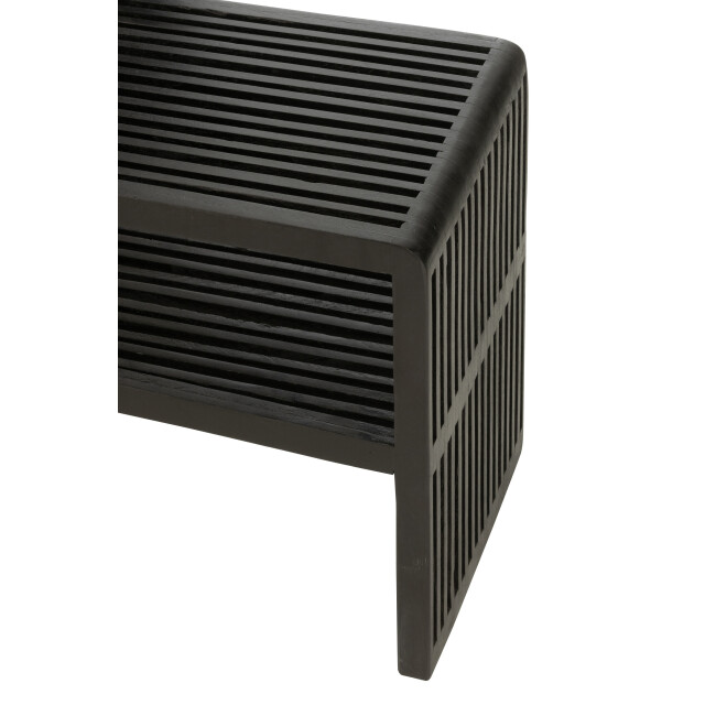 J-Line set van 2 console met schap gerecycleerd teak 130x30x80cm 3001935 large