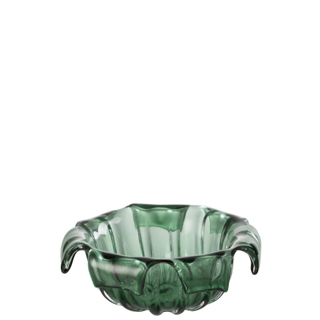J-Line bol deco retro glas 28.5x28.5x10cm 3009997 large