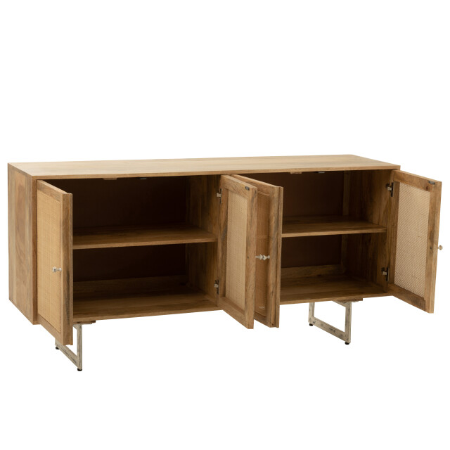 J-Line dressoir rattan mangohout 170x45x80cm 3013829 large