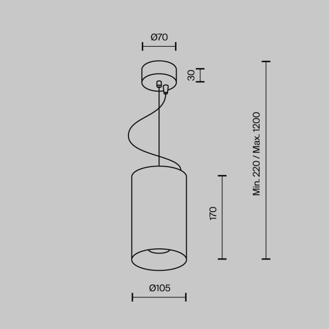 Technical Maytoni hanglamp efir - Ø10,5 3014632 large