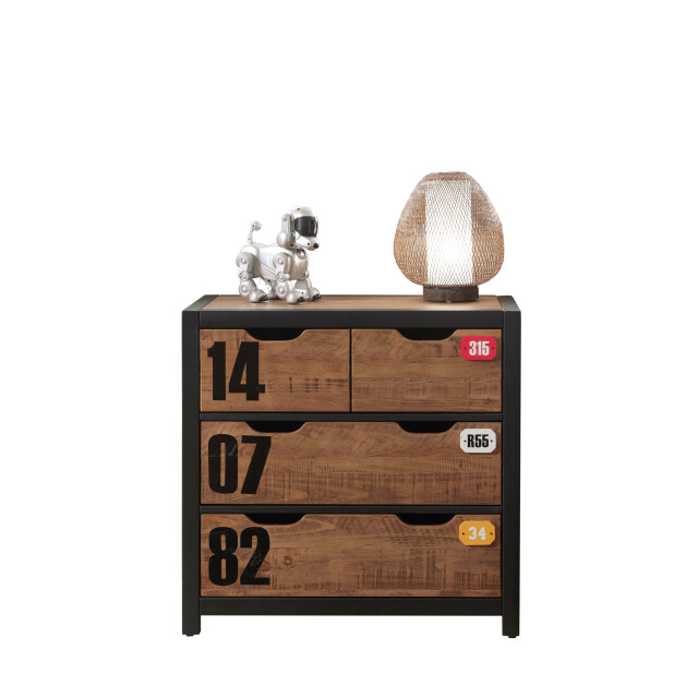 Lucevi alex ladekast 3 laden hout - 86x42x83cm 3011356 large