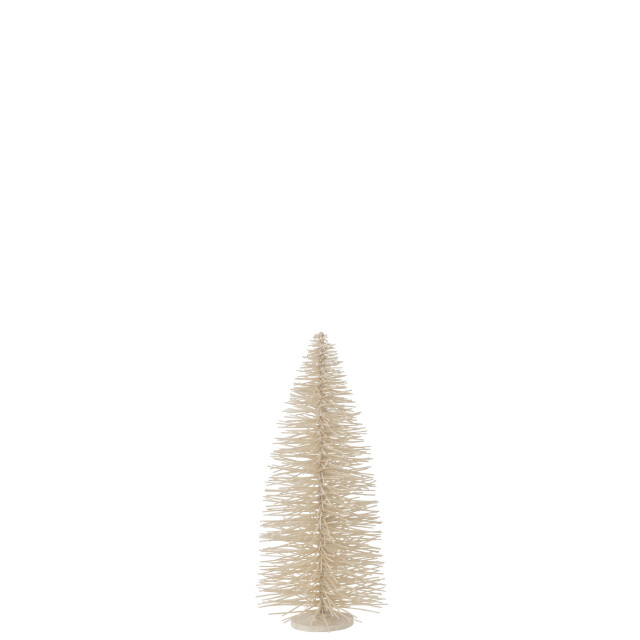 J-Line kerstboom decoratief glitter hout large 27x27x70cm 3009821 large