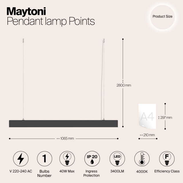 Technical Maytoni hanglamp points - 3014657 large
