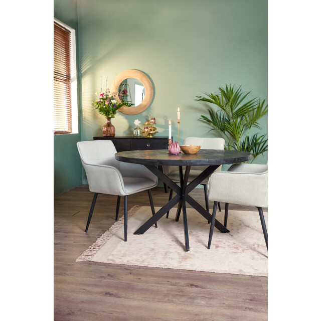 Light & Living eettafel yellov Ø120x76cm - 2910811 large