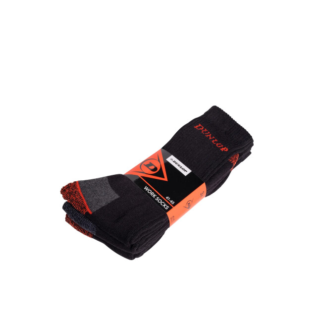 Dunlop Heren werksokken 3-pack DLP-ZCM1042-BLACK-41 large