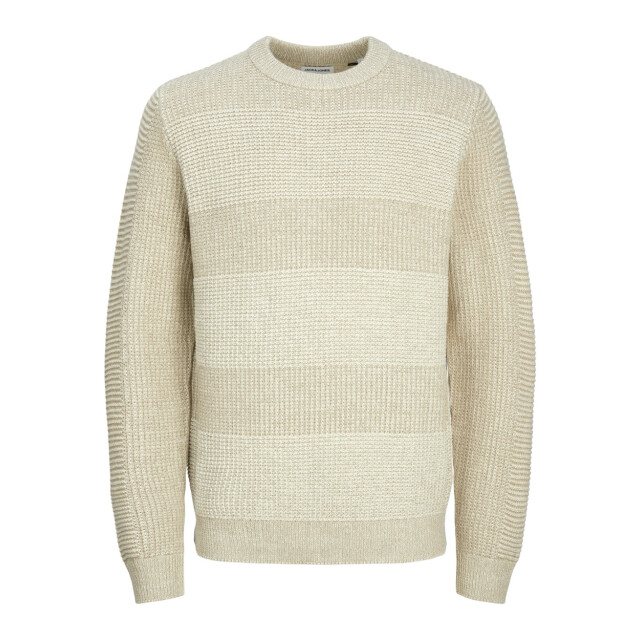 Jack & Jones Jjhugo knit crew neck zand 5219.04.0032 large
