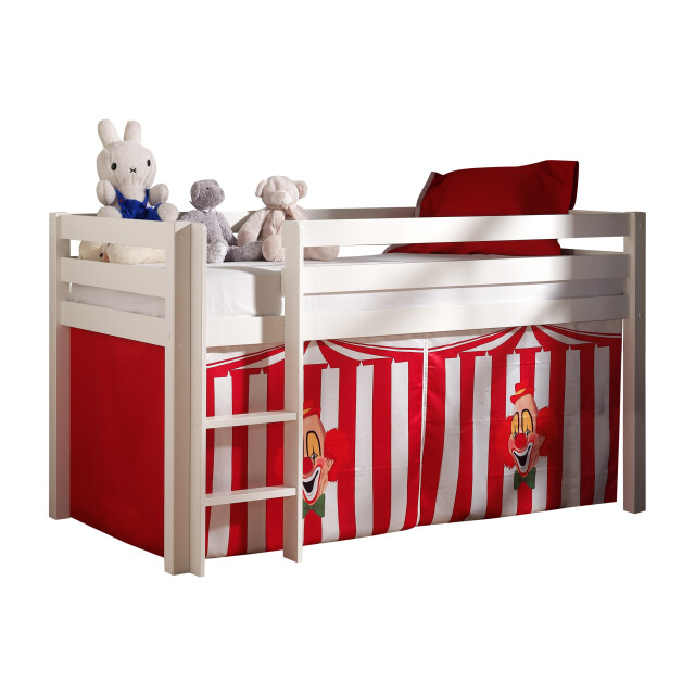 Lucevi pino halfhoogslaper h115cm met ladder 90 x 200 cm chucky 3012413 large