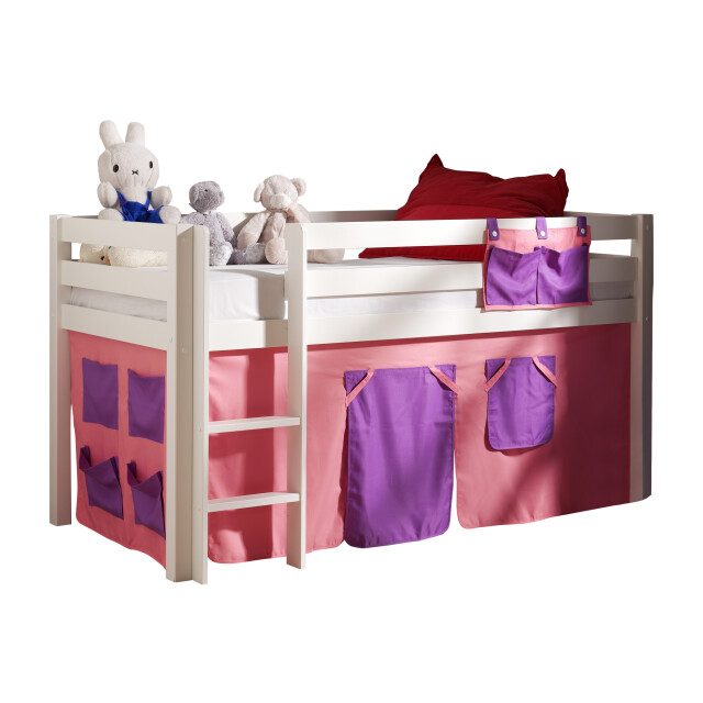 Lucevi pino halfhoogslaper h115cm met ladder 90 x 200 cm bella 3012415 large
