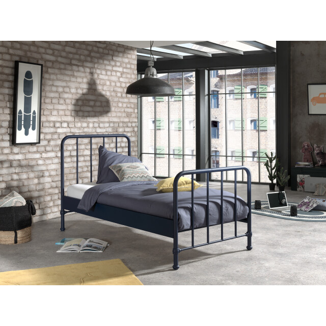 Lucevi bronxx bed 90x200cm blue denim 3011914 large