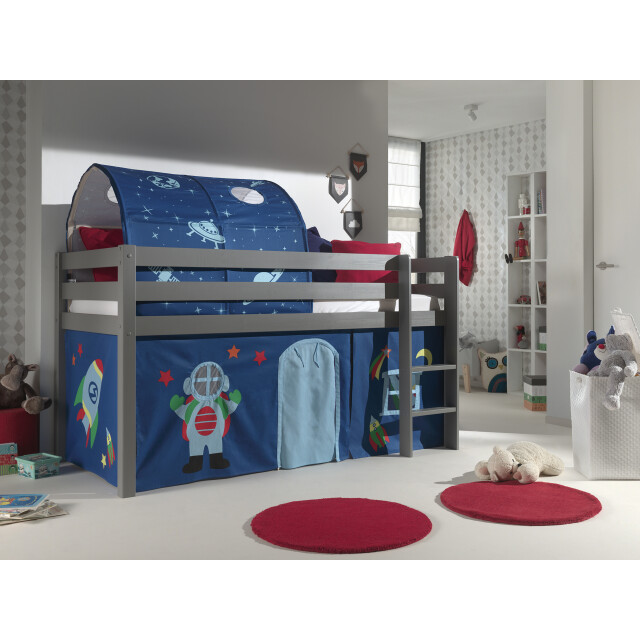 Lucevi pino halfhoogslaper h115cm met ladder 90 x 200 cm astro 3011953 large