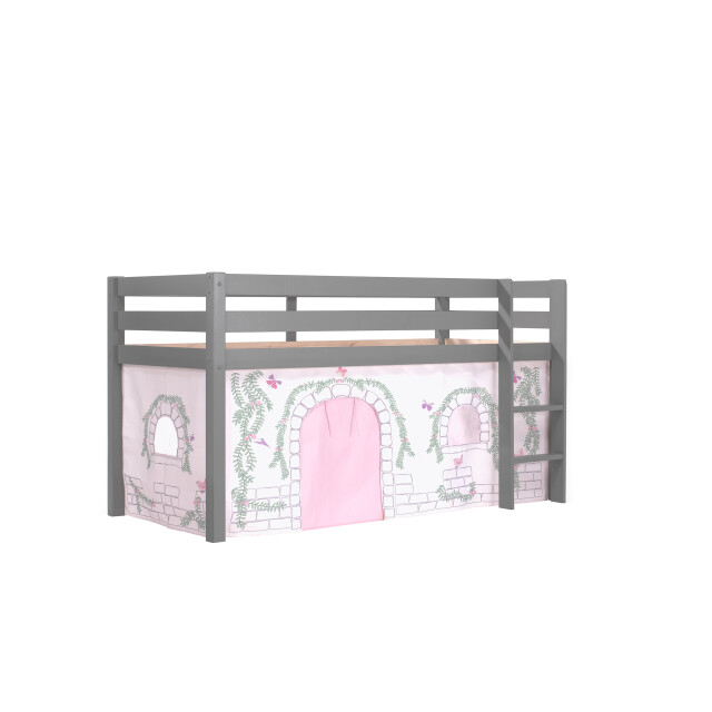 Lucevi pino halfhoogslaper h115cm met ladder 90 x 200 cm birdy 3011956 large