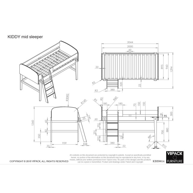 Lucevi kiddy halfhoogslaper 90x200cm - 3012436 large
