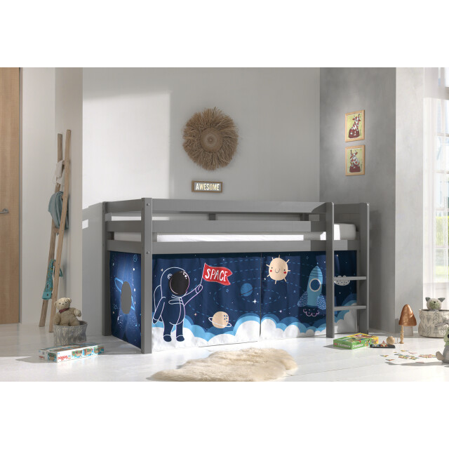 Lucevi pino halfhoogslaper h115cm met ladder 90 x 200 cm space shuttle 3012118 large