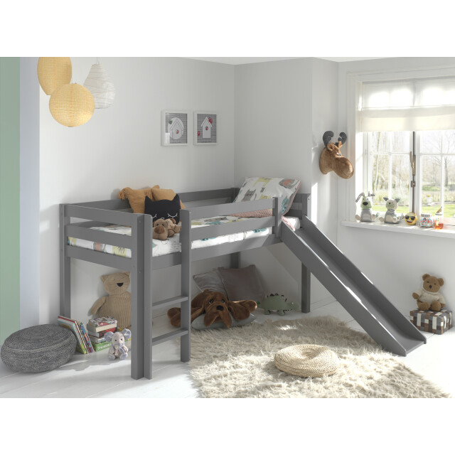 Lucevi pino halfhoogslaper met glijbaan 90x200cm - h115cm 3011994 large