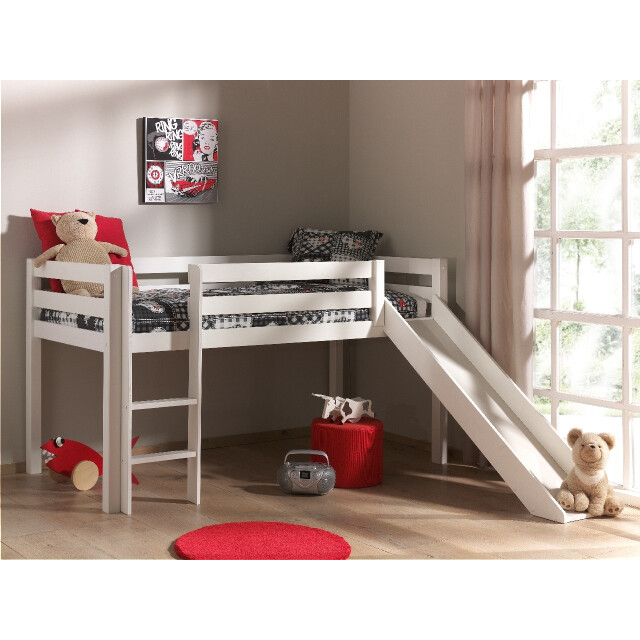 Lucevi pino halfhoogslaper met glijbaan 90x200cm - h115cm 3012420 large