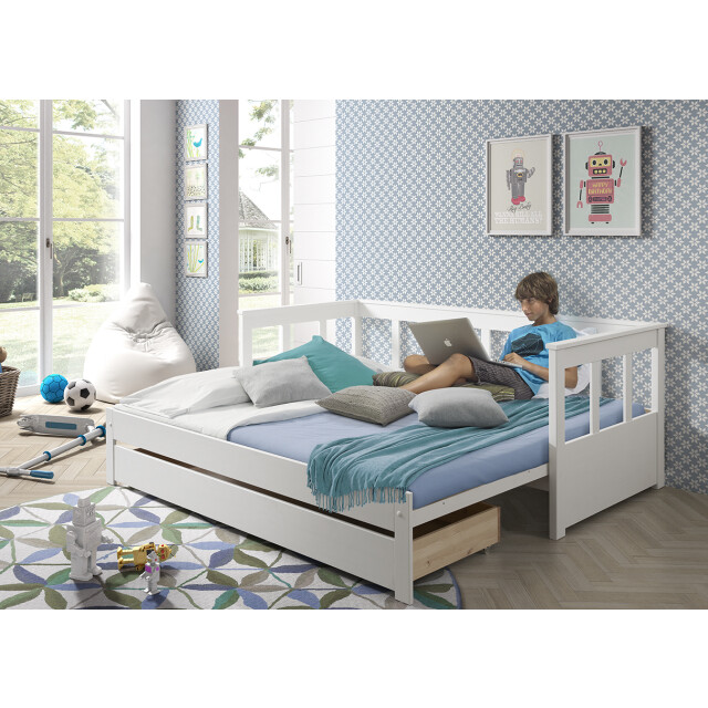 Lucevi pino 91 uitschuif-kajuitbed 90 x 200 cm pino scott lade voor 3012200 large