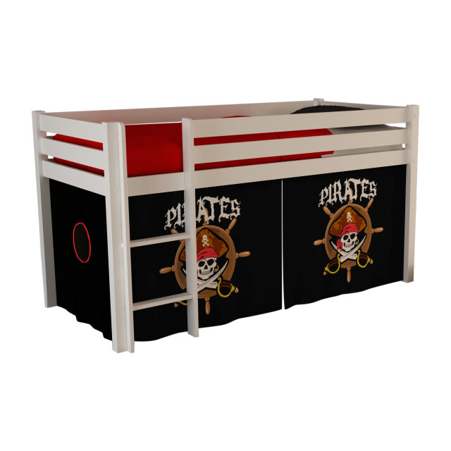 Lucevi pino halfhoogslaper h115cm met ladder 90 x 200 cm pirates 3012417 large