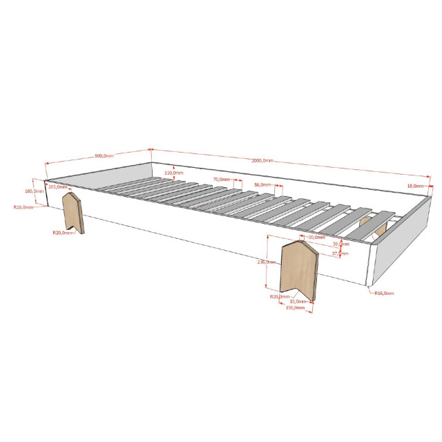 Lucevi modulo arrow bed 90x200cm - 3012138 large