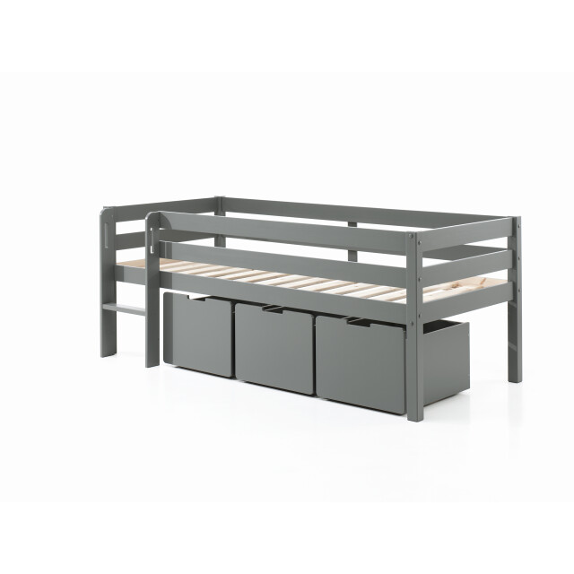 Lucevi pino halfhoogslaper h85cm met ladder 90 x 200 cm pino set van 3 3012181 large