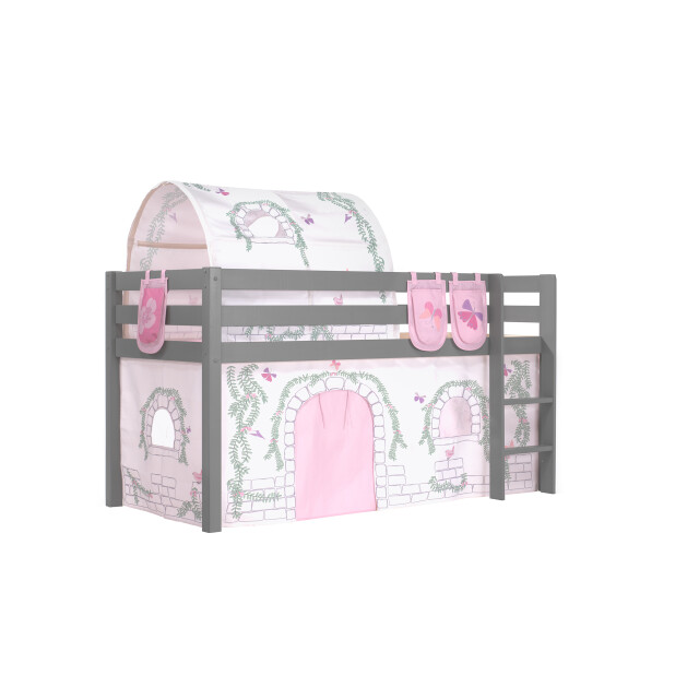 Lucevi pino halfhoogslaper h115cm met ladder 90 x 200 cm birdy 3011959 large