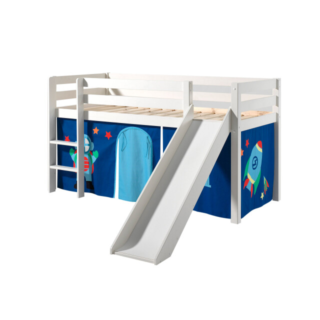 Lucevi pino halfhoogslaper h115cm met glijbaan 90 x 200 cm astro 3012359 large