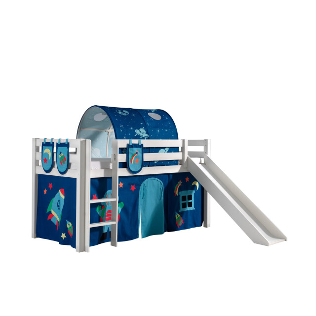 Lucevi pino halfhoogslaper h115cm met glijbaan 90 x 200 cm astro 3012362 large