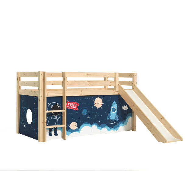 Lucevi pino halfhoogslaper h115cm + ladder + glijbaan + space shuttle 3012022 large