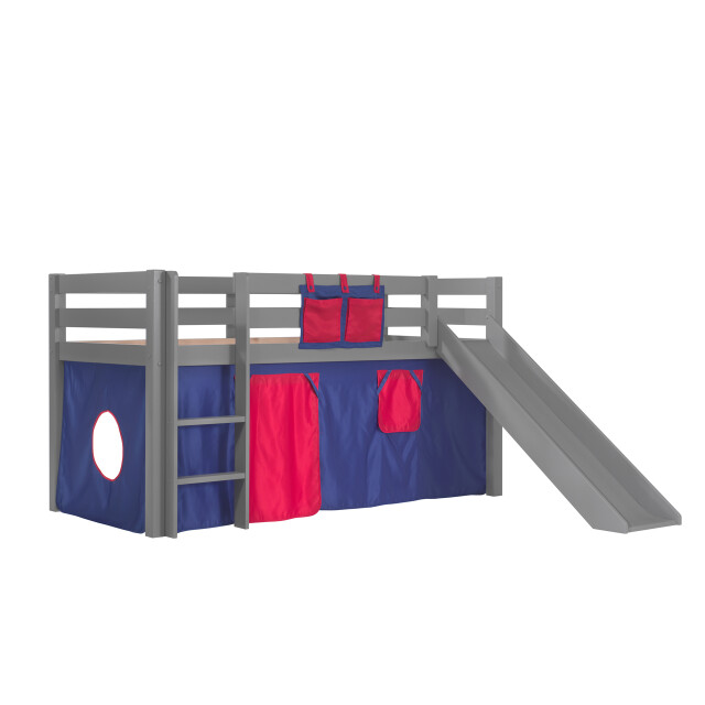 Lucevi pino halfhoogslaper h115cm met glijbaan 90 x 200 cm domino 3011941 large