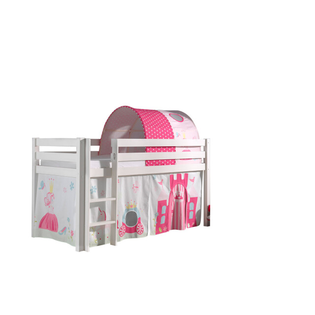 Lucevi pino halfhoogslaper h115cm met ladder 90 x 200 cm princess 3012402 large