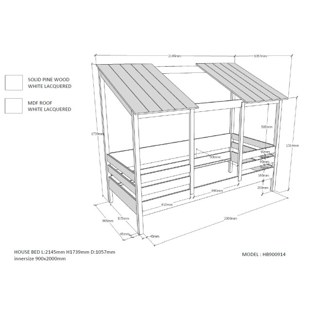 Lucevi housebed 09 huisbed 90x200cm - 3012239 large