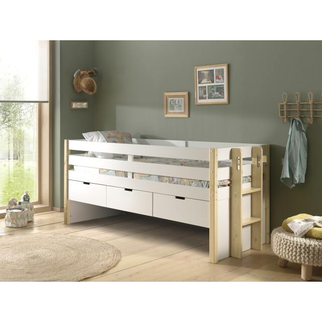 Lucevi margrit kajuitbed met 3 laden 90x200cm - 3012163 large