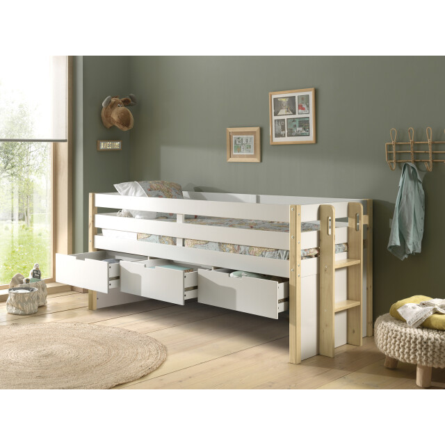 Lucevi margrit kajuitbed met 3 laden 90x200cm - 3012163 large
