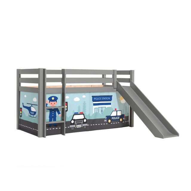 Lucevi pino halfhoogslaper h115cm met glijbaan 90 x 200 cm police 3012040 large
