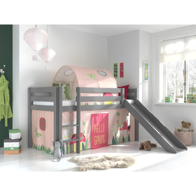 Lucevi pino halfhoogslaper h115cm met glijbaan 90 x 200 cm spring 3011923 large