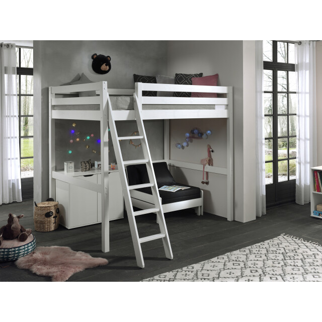 Lucevi pino mezzanine bed 140 x 200 cm pino commode 2 deuren pino 3012303 large