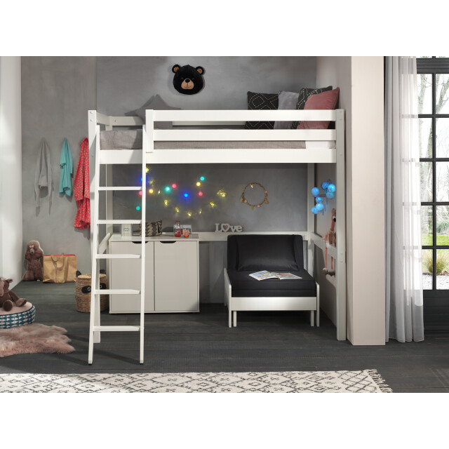 Lucevi pino mezzanine bed 140 x 200 cm pino commode 2 deuren pino 3012303 large